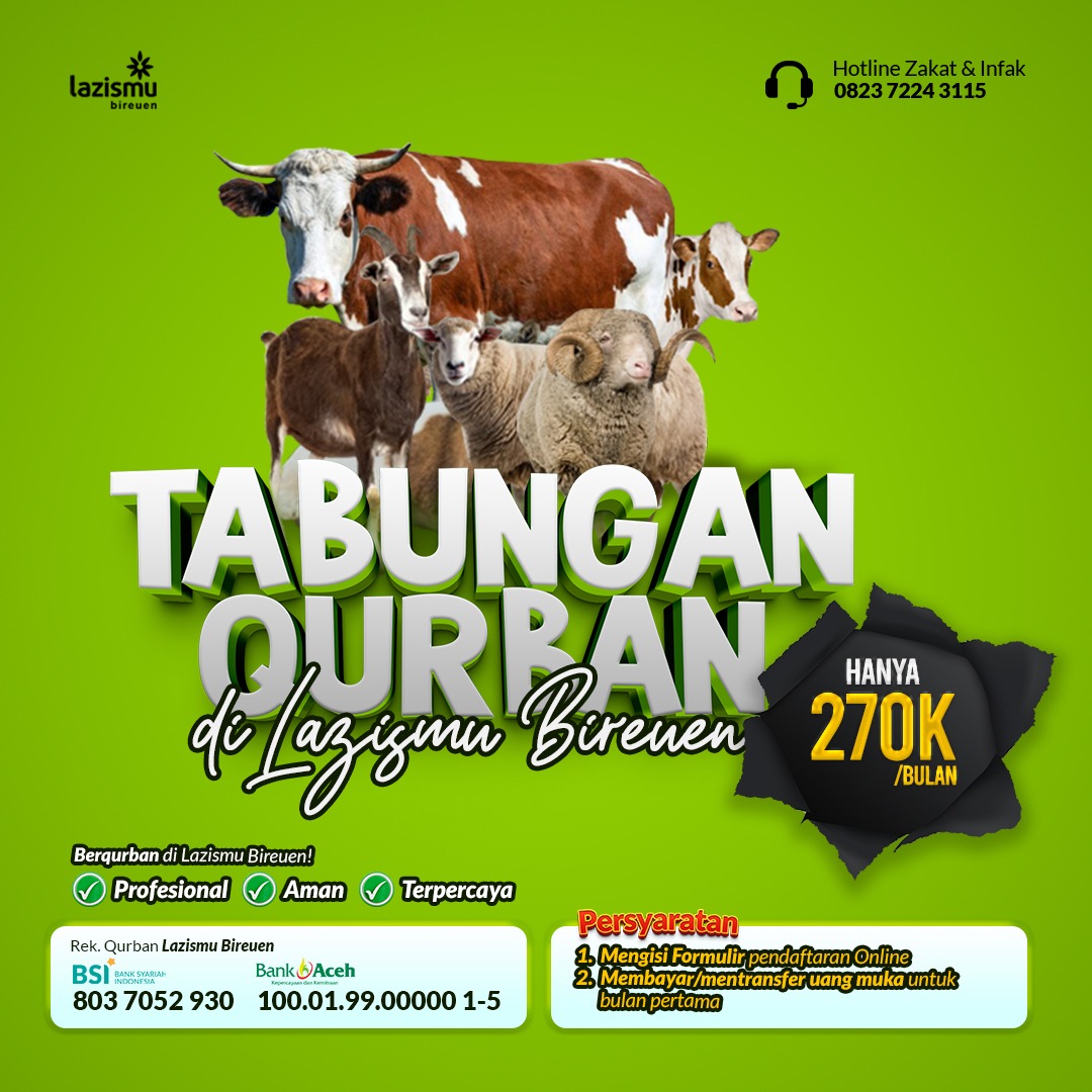 TABUNGAN QURBAN DI LAZISMU BIREUEN