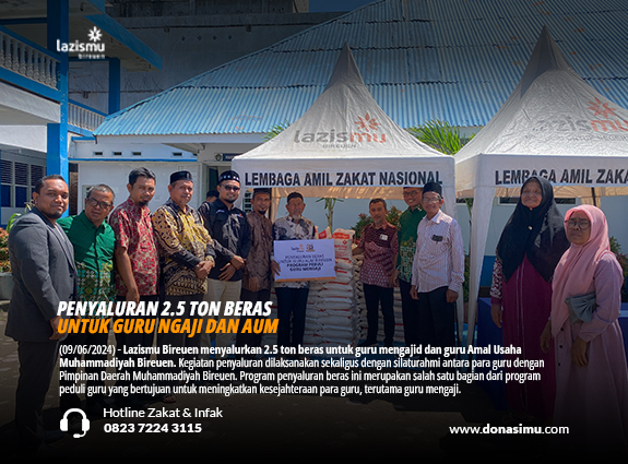 PENYALURAN 2,5 TON BERAS GURU MENGAJI