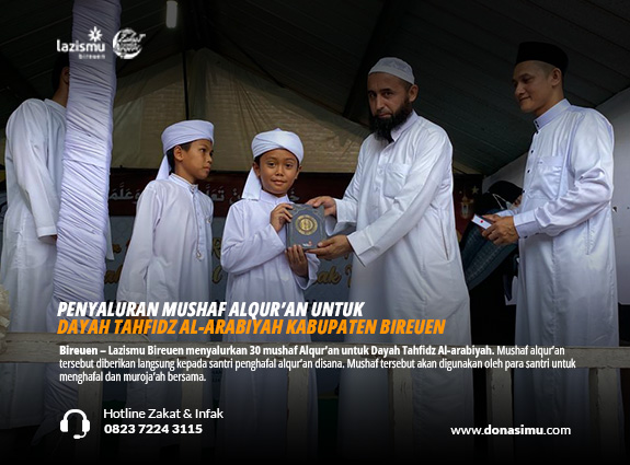 Penyaluran Mushaf Al-Qur'an Lazismu