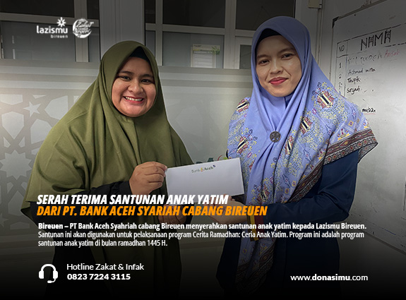 Serah Terima Santunan Anak Yatim